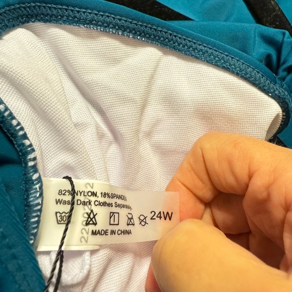 Aqua Eva Tankini Swim Top Size 24 W - Picture 5 of 5